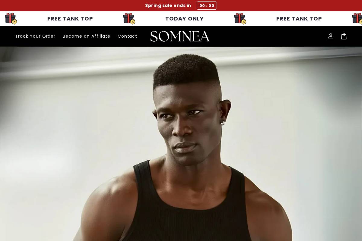 Somnea homepage screenshot