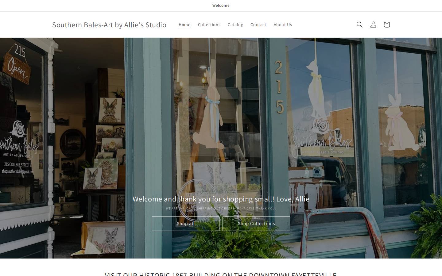 shopsouthernbales.com homepage screenshot