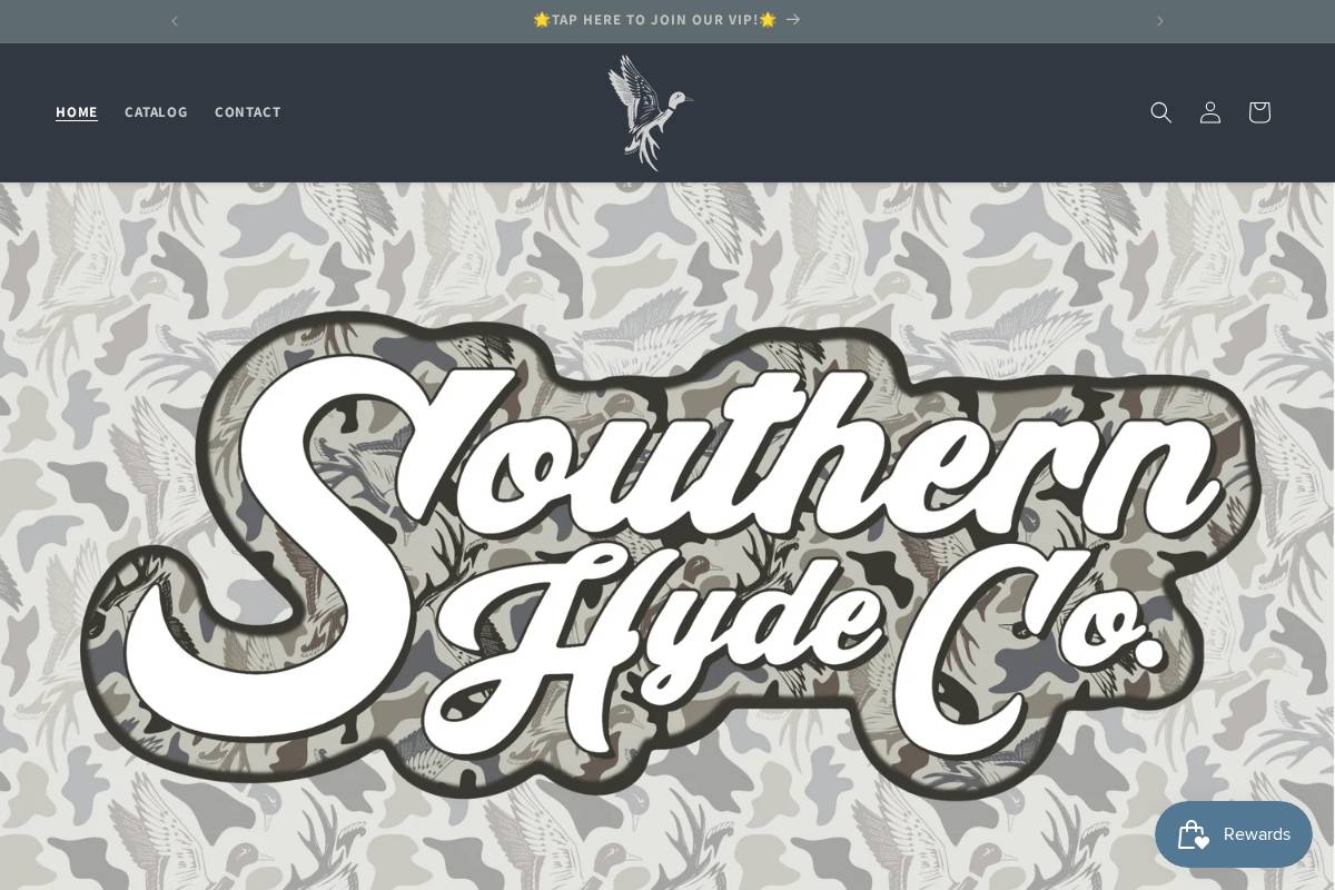 shopsouthernhydeco.com homepage screenshot