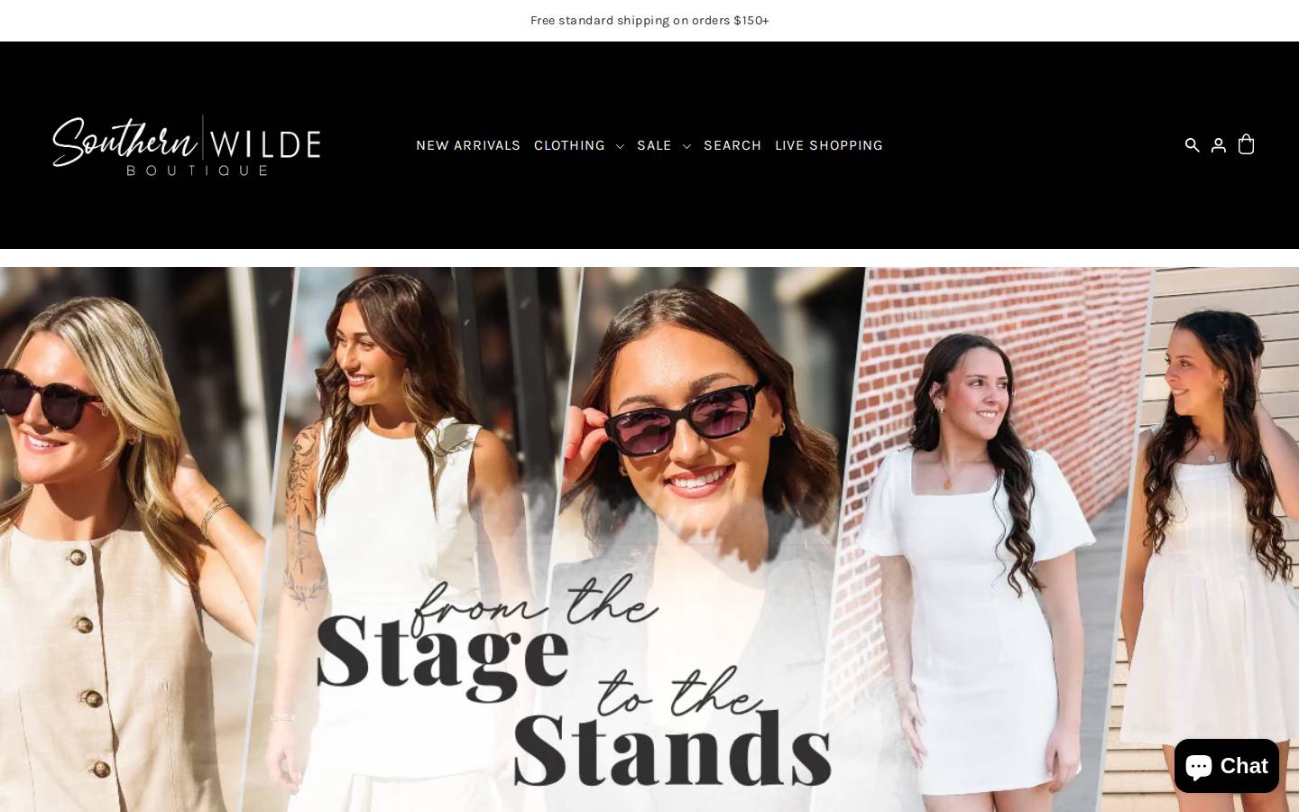 shopsouthernwilde.com homepage screenshot
