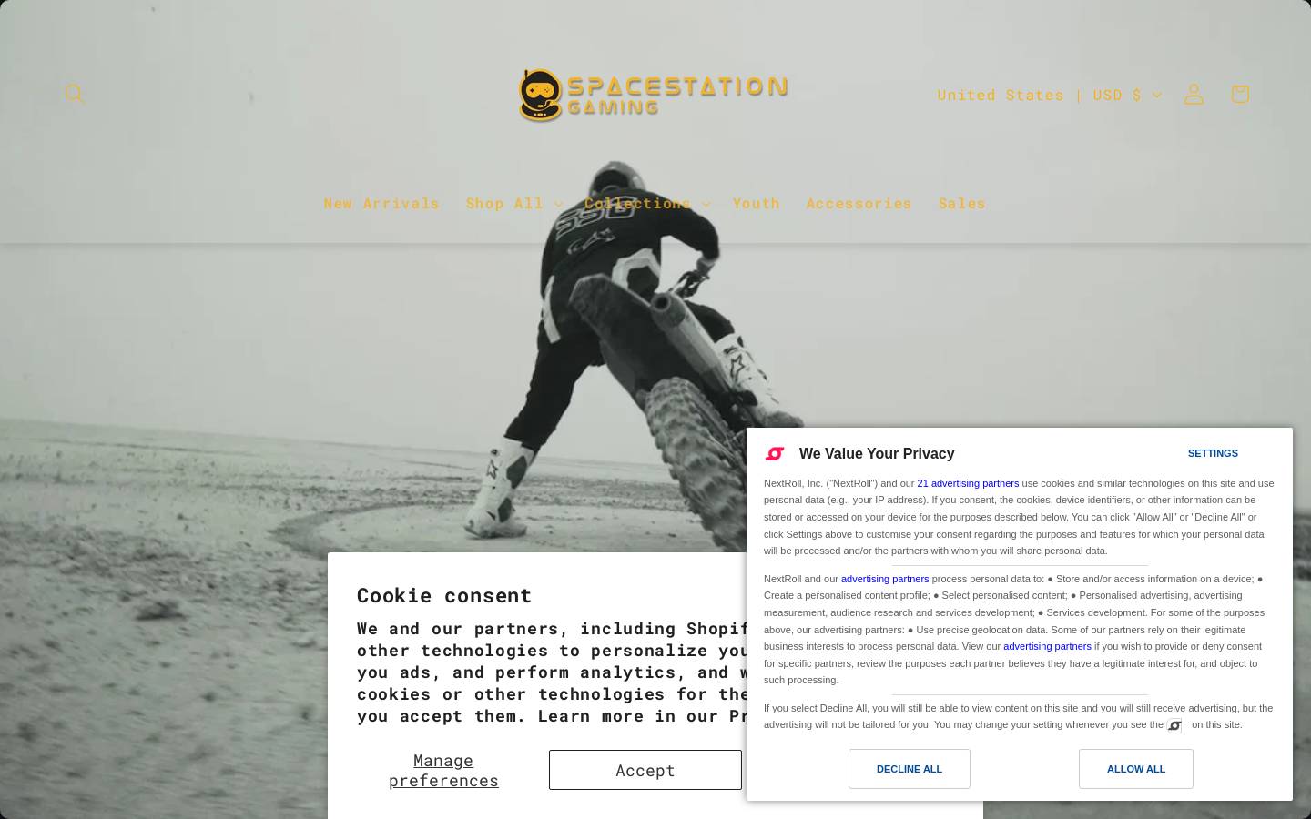 shopspacestations.com homepage screenshot