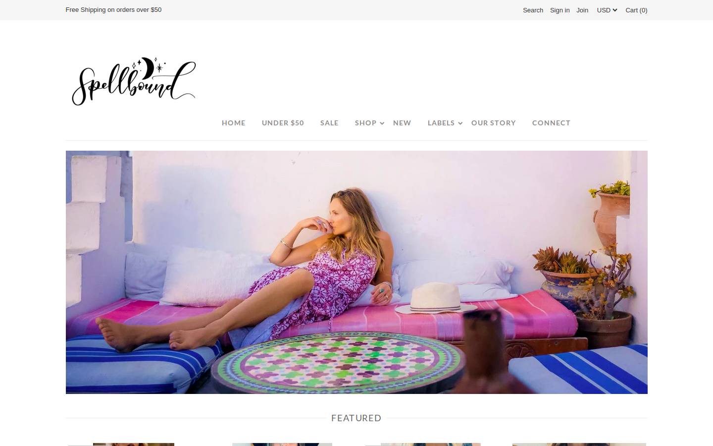 shopspellbound.com homepage screenshot