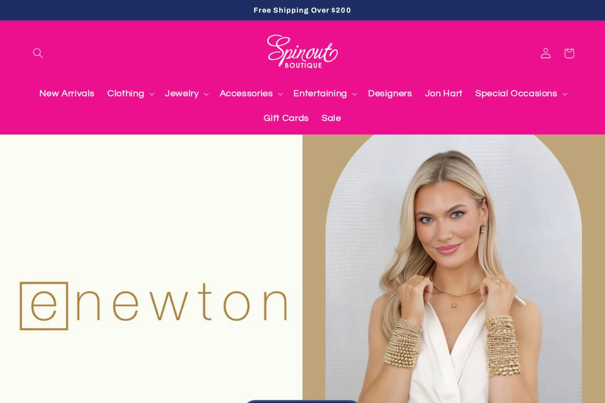 shopspinout.com homepage screenshot