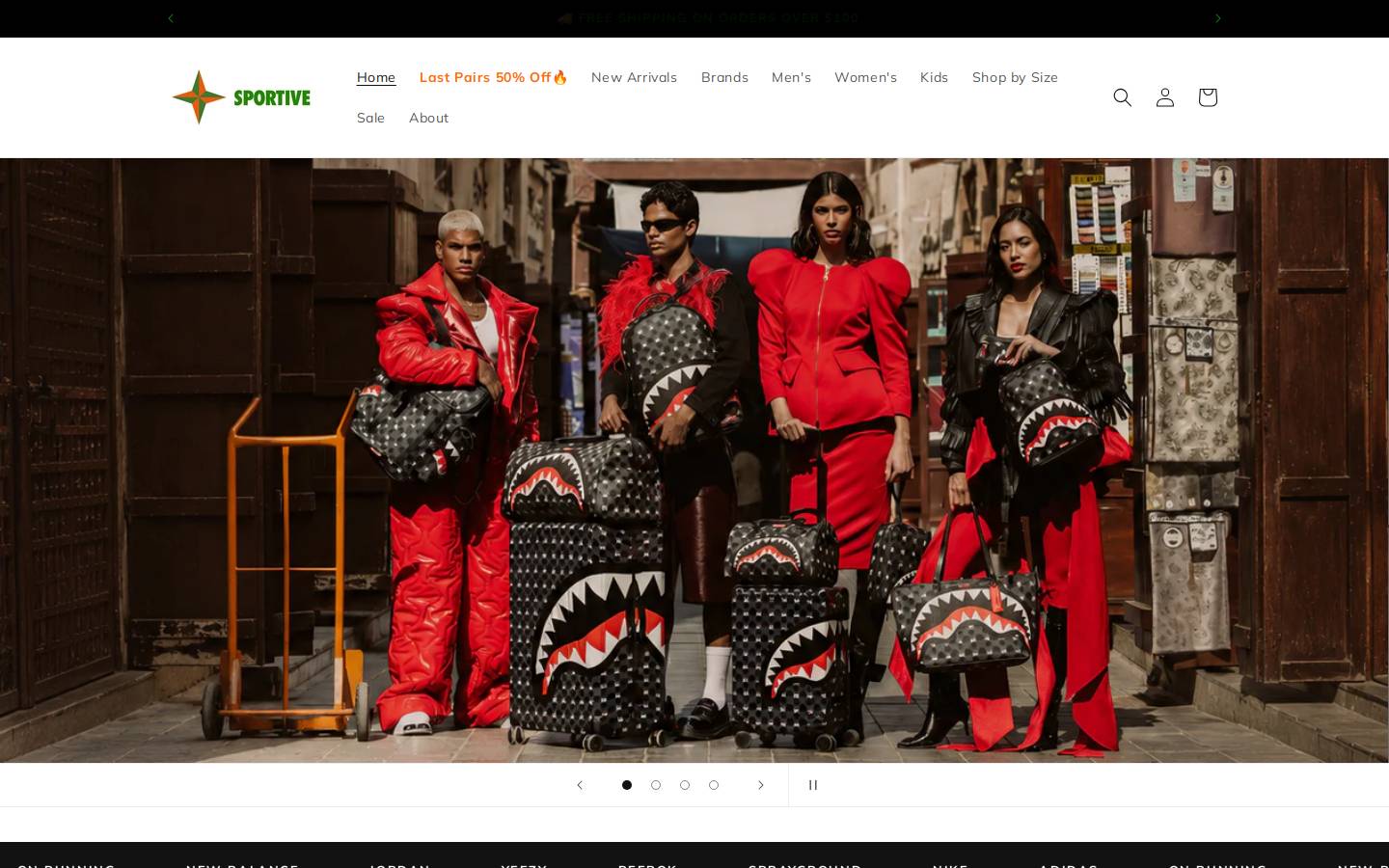 shopsportive.com homepage screenshot