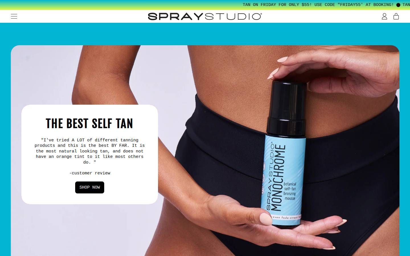 shopspraystudio.com homepage screenshot