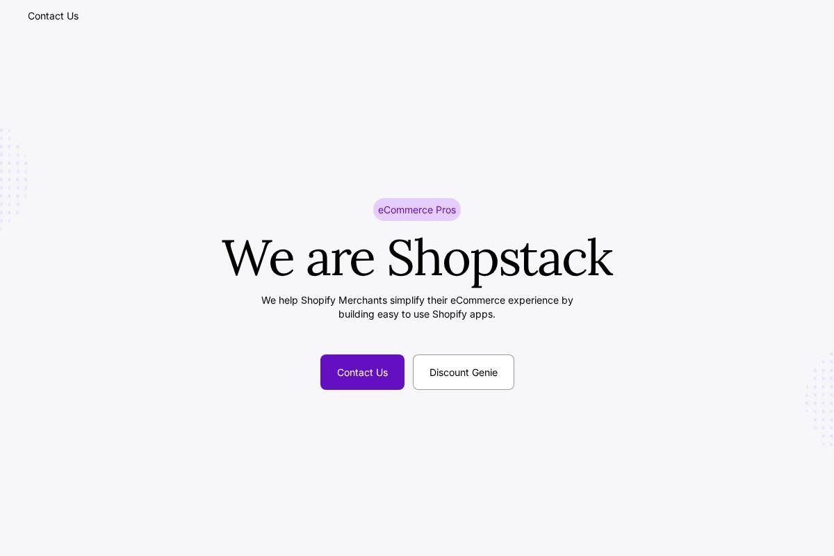 shopstack.io homepage screenshot