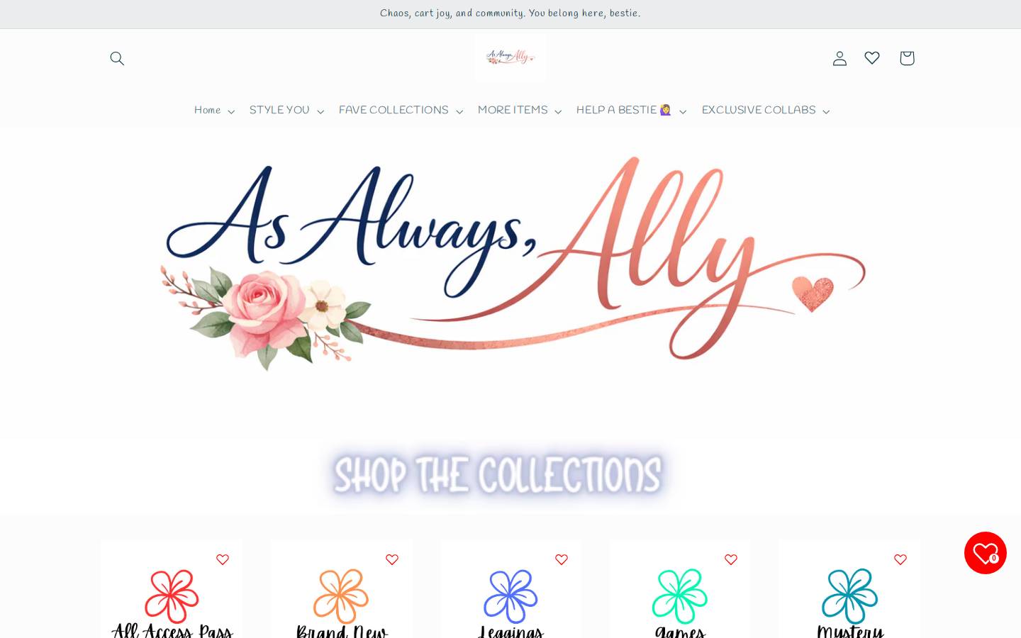 shopsweetsunshine.com homepage screenshot