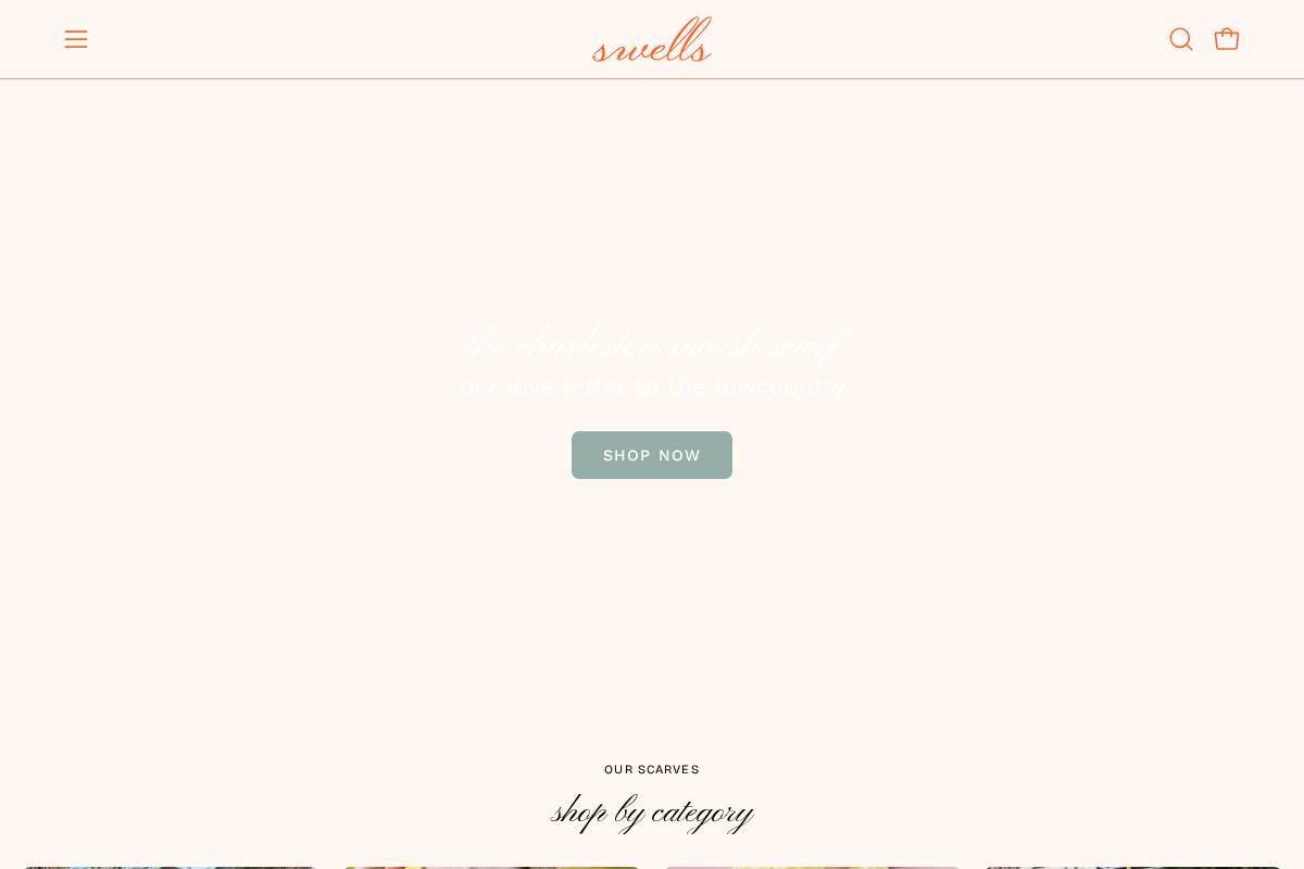 shopswells.com homepage screenshot