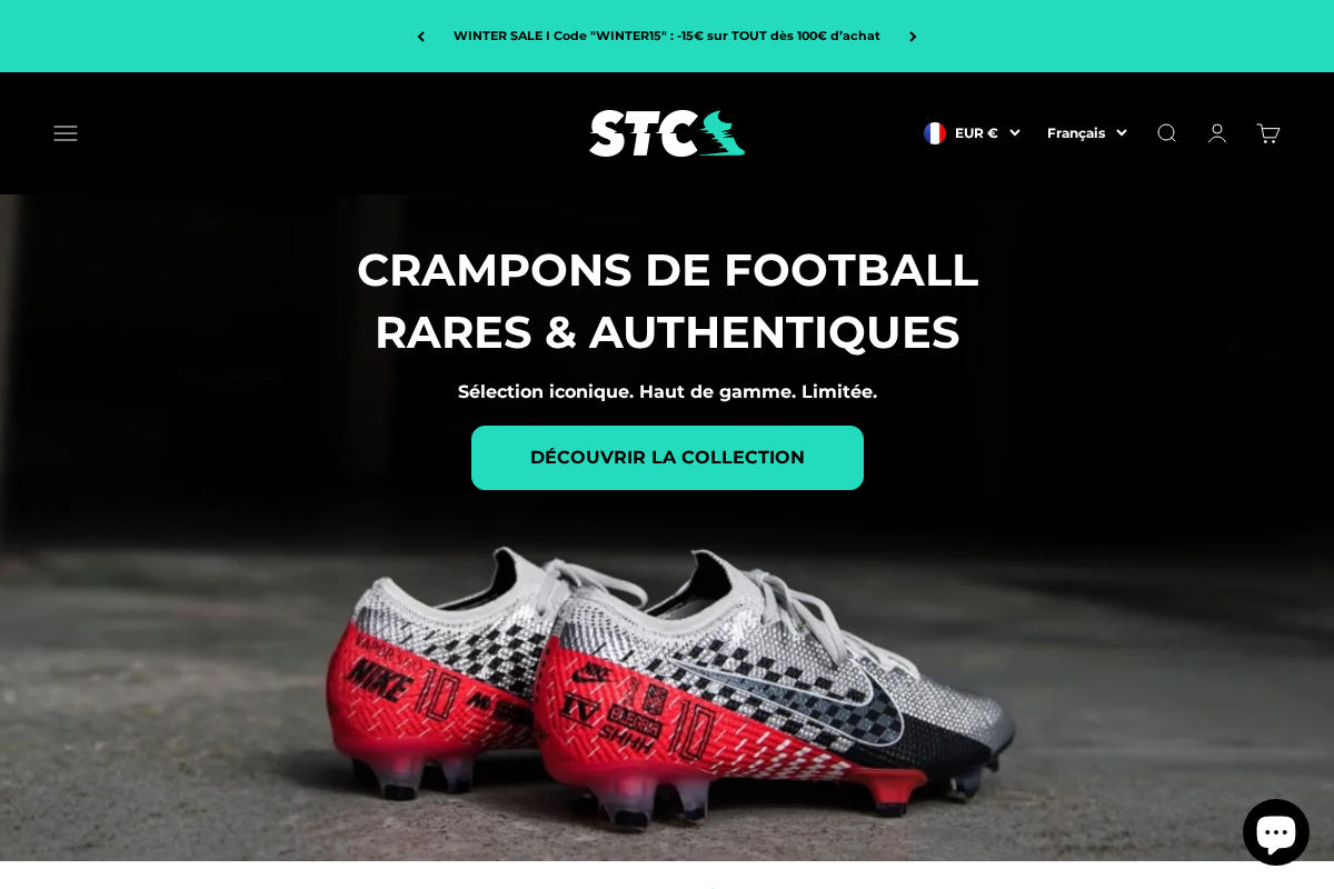 Shoptcrampons homepage screenshot