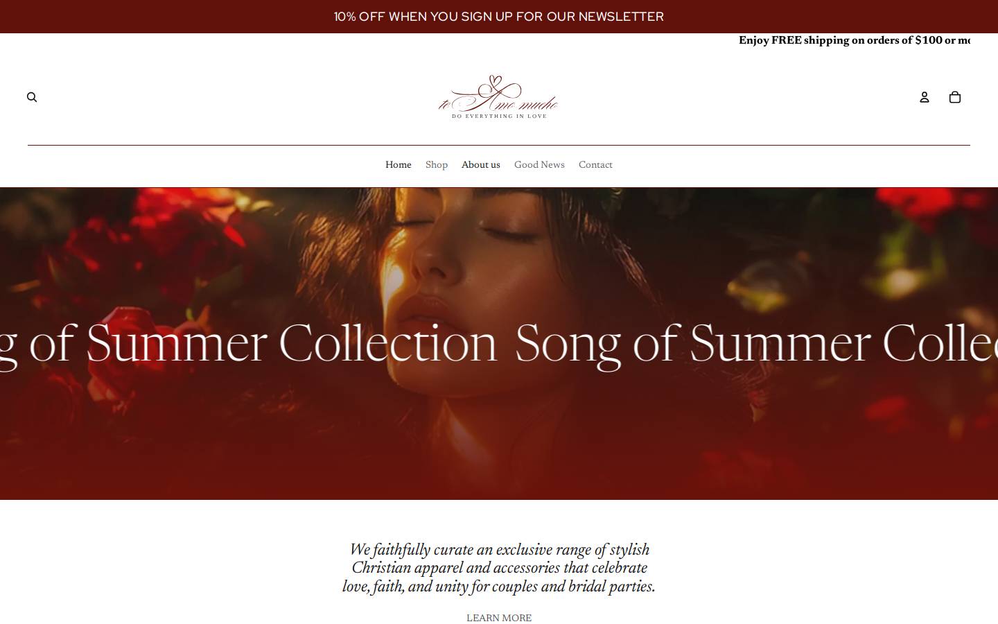 shopteamomucho.com homepage screenshot