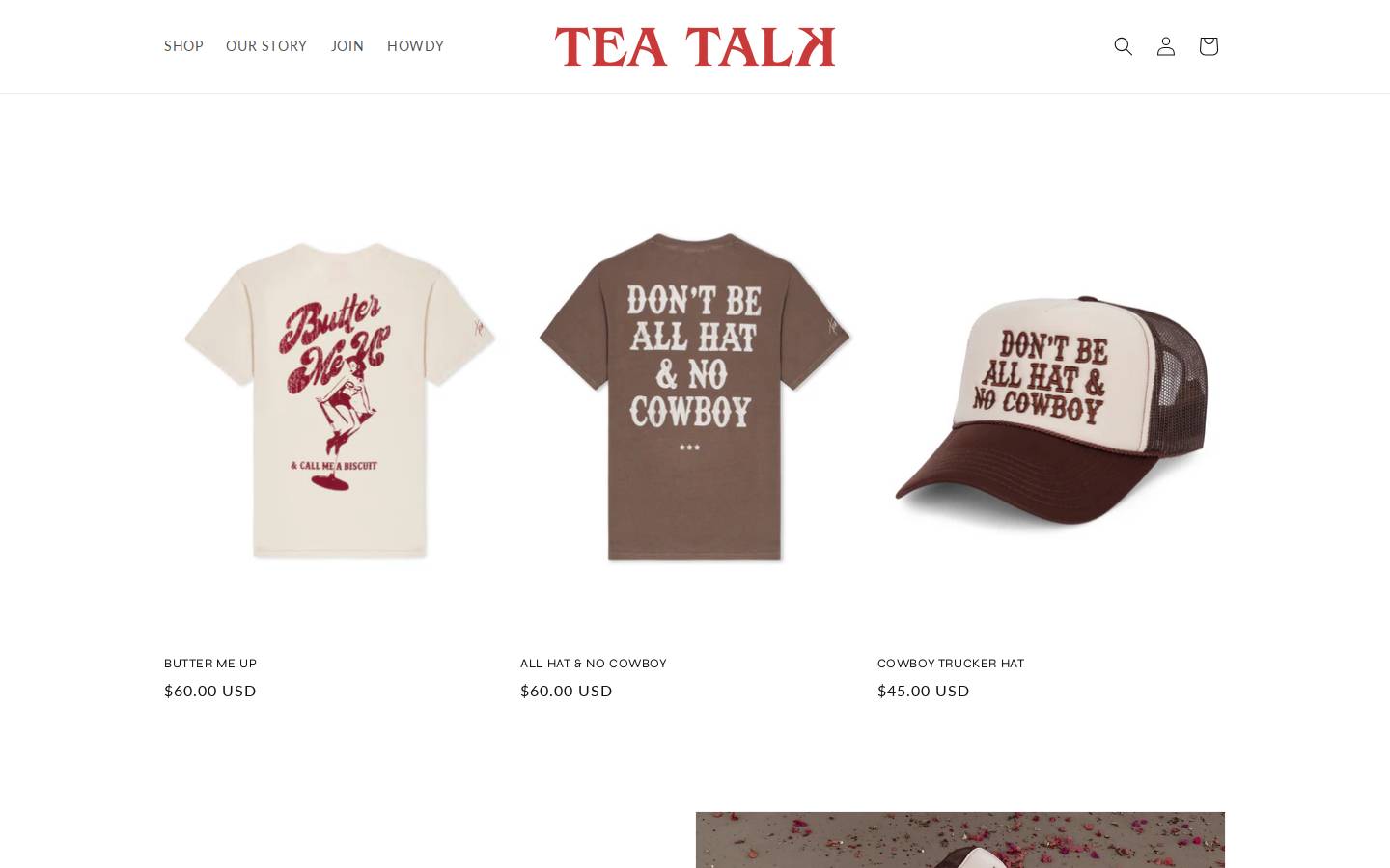 shopteatalk.com homepage screenshot