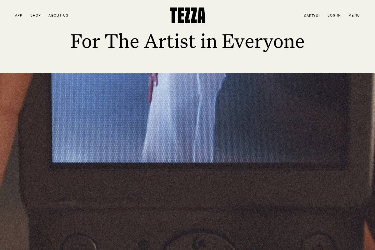 Shoptezza homepage screenshot