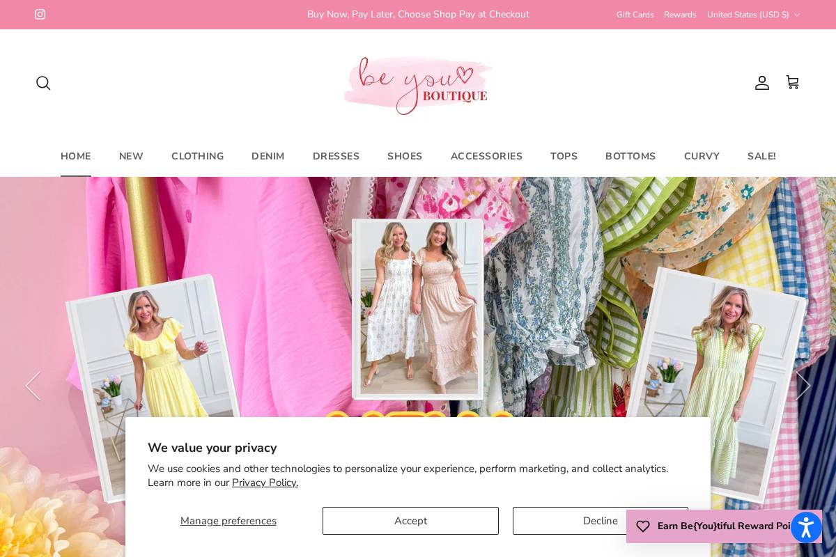 shopthebyb.com homepage screenshot