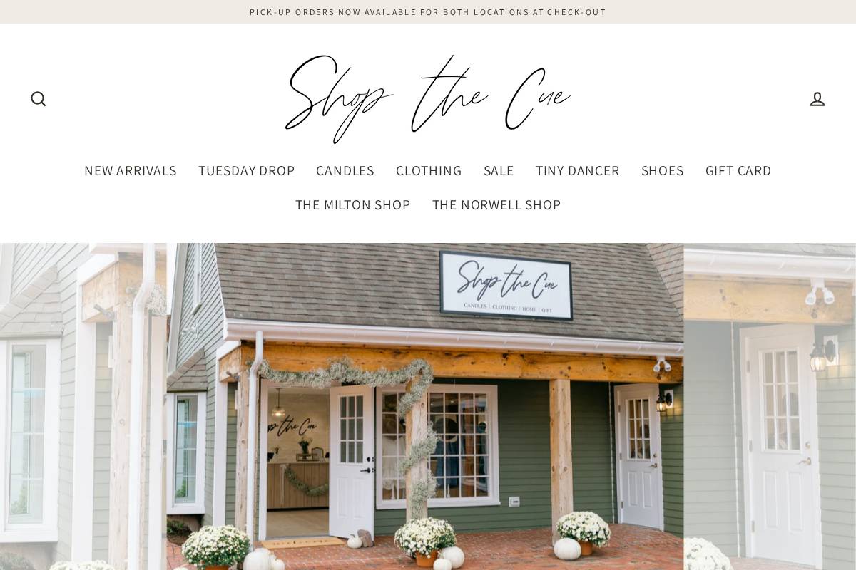 shopthecue.com homepage screenshot