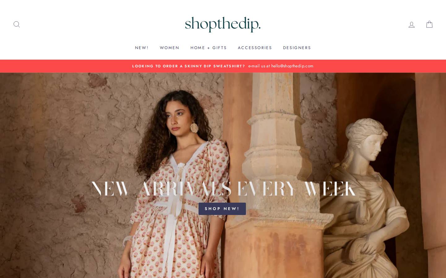 shopthedip.com homepage screenshot