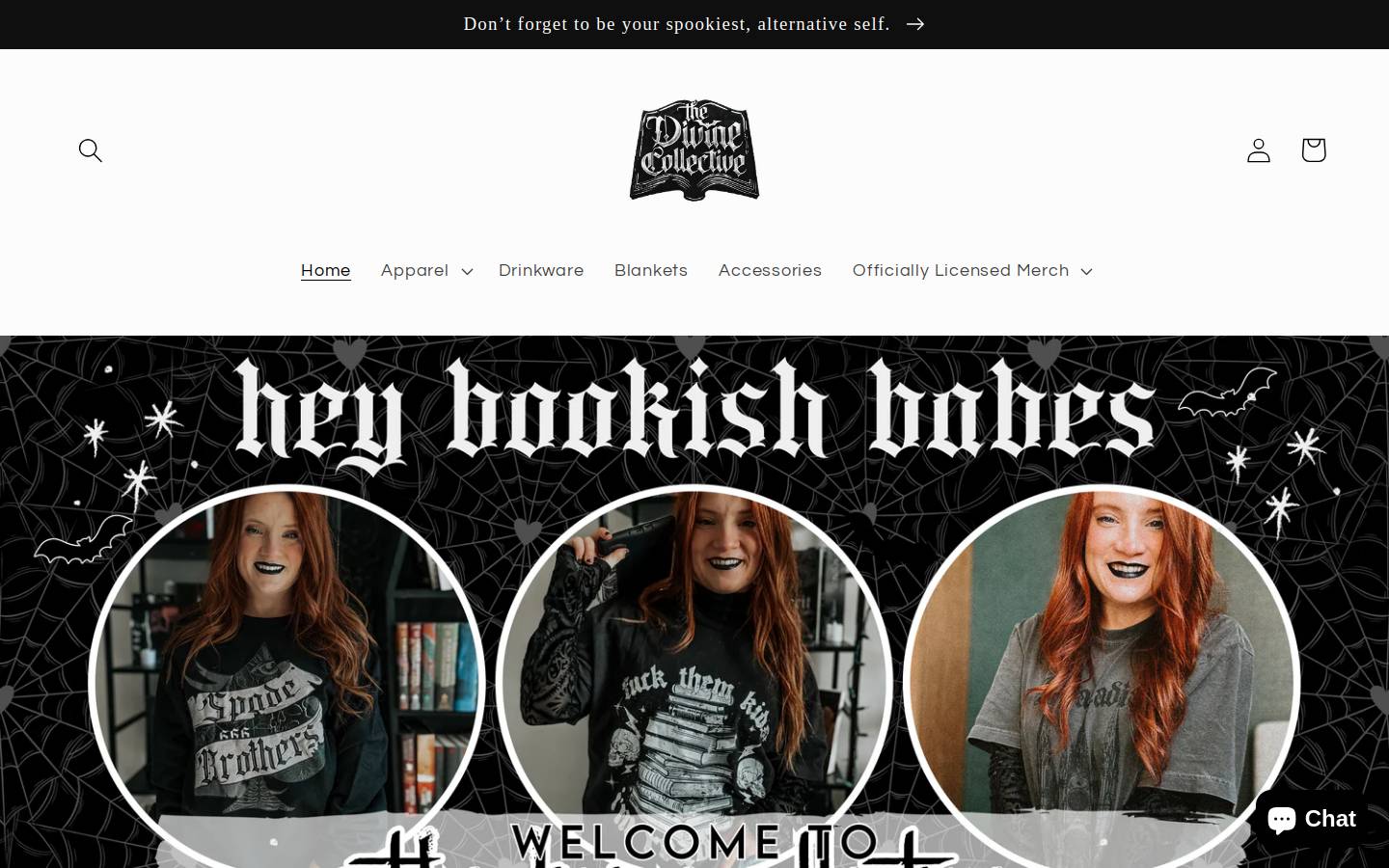 shopthedivine.com homepage screenshot
