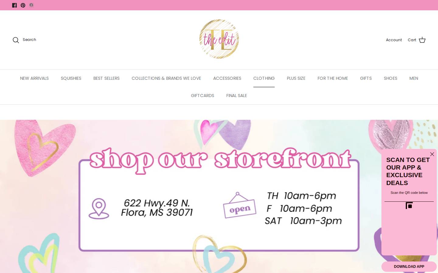 shoptheeditllc.com homepage screenshot