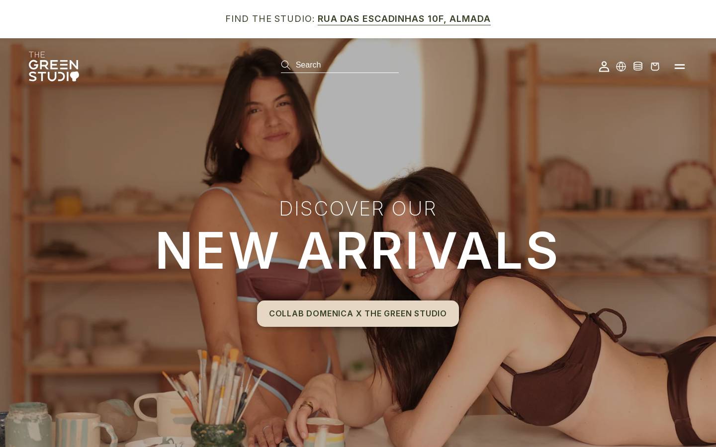 shopthegreenstudio.com homepage screenshot