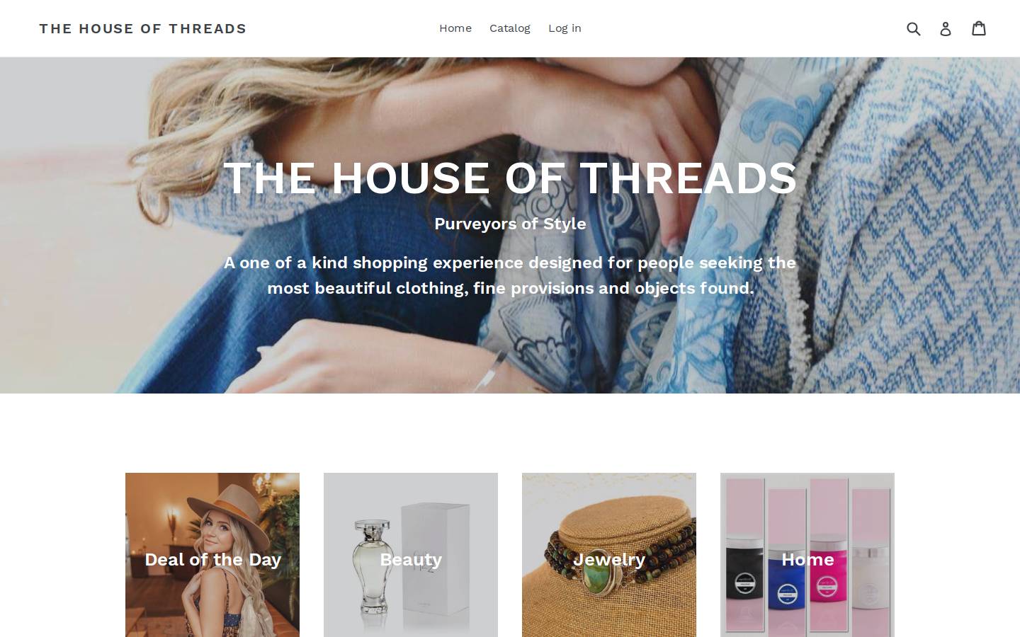 shopthehouseofthreads.com homepage screenshot