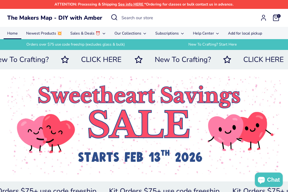 The Makers Map - DIY with Amber homepage screenshot