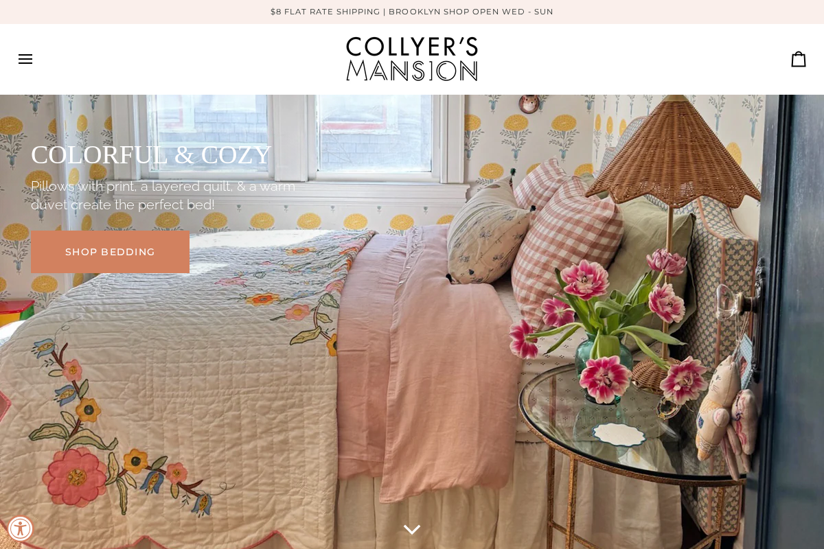 shopthemansion.com homepage screenshot