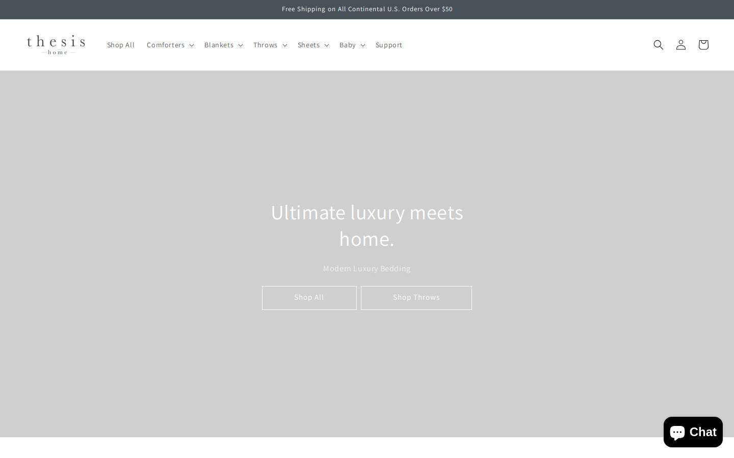shopthesis.com homepage screenshot