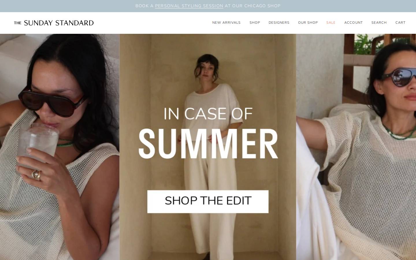 shopthesundaystandard.com homepage screenshot