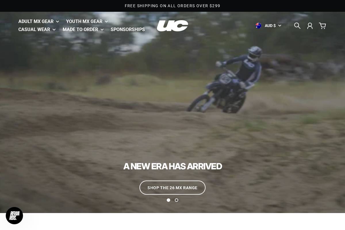 shoptheunderclass.com homepage screenshot