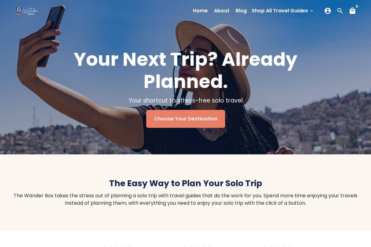 shopthewanderbox.com homepage screenshot