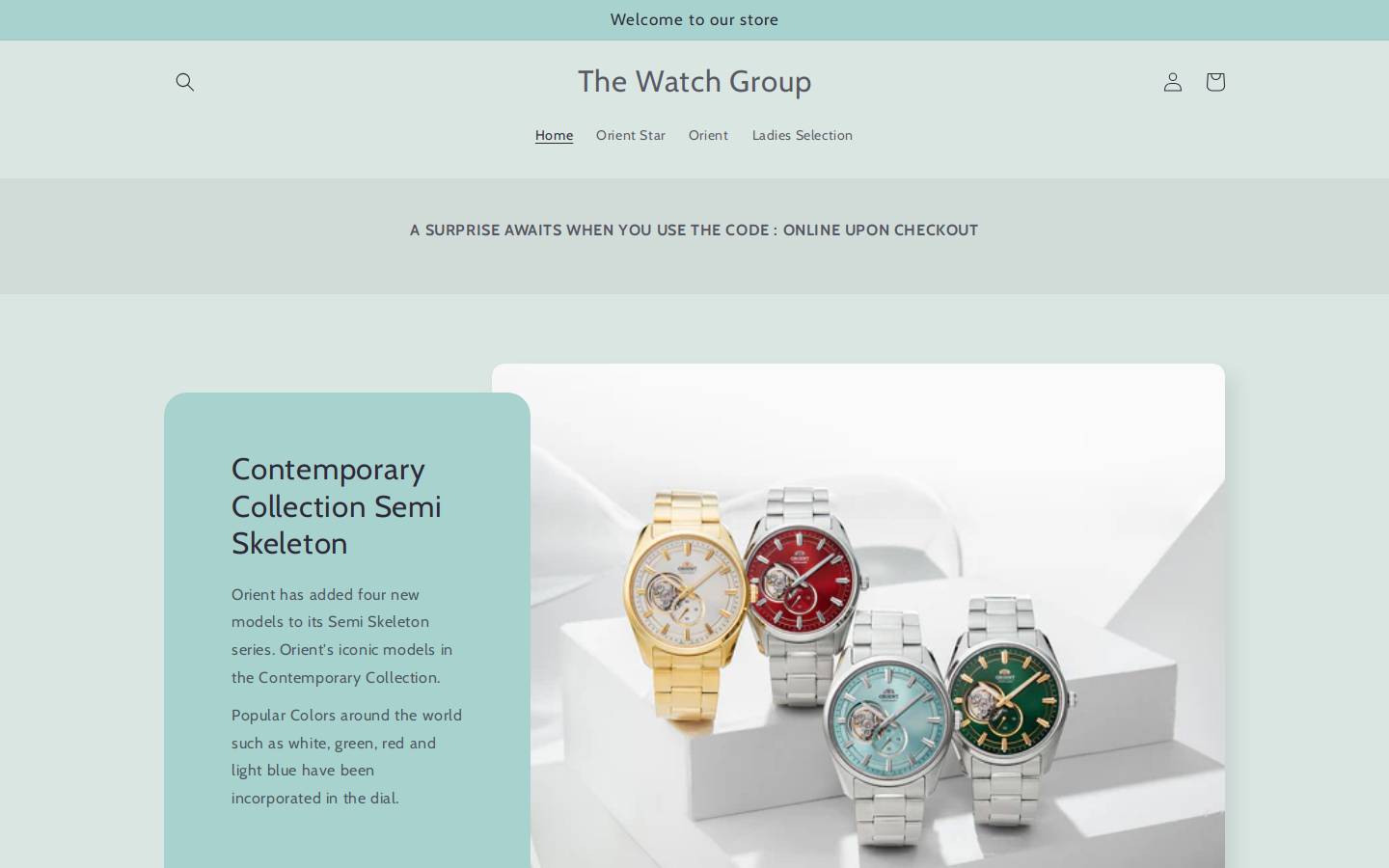 shopthewatchgroup.com homepage screenshot