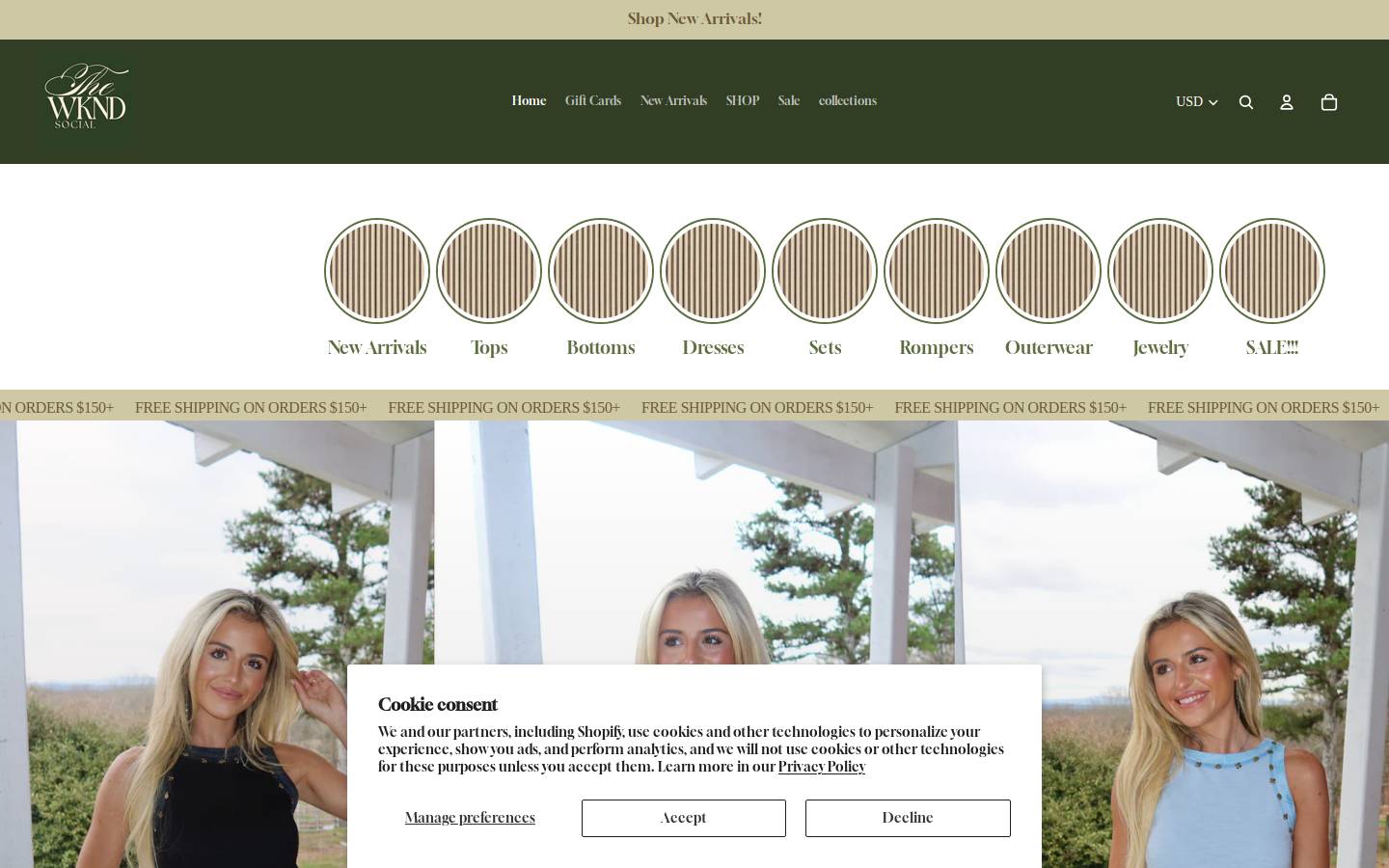 shopthewkndsocial.com homepage screenshot