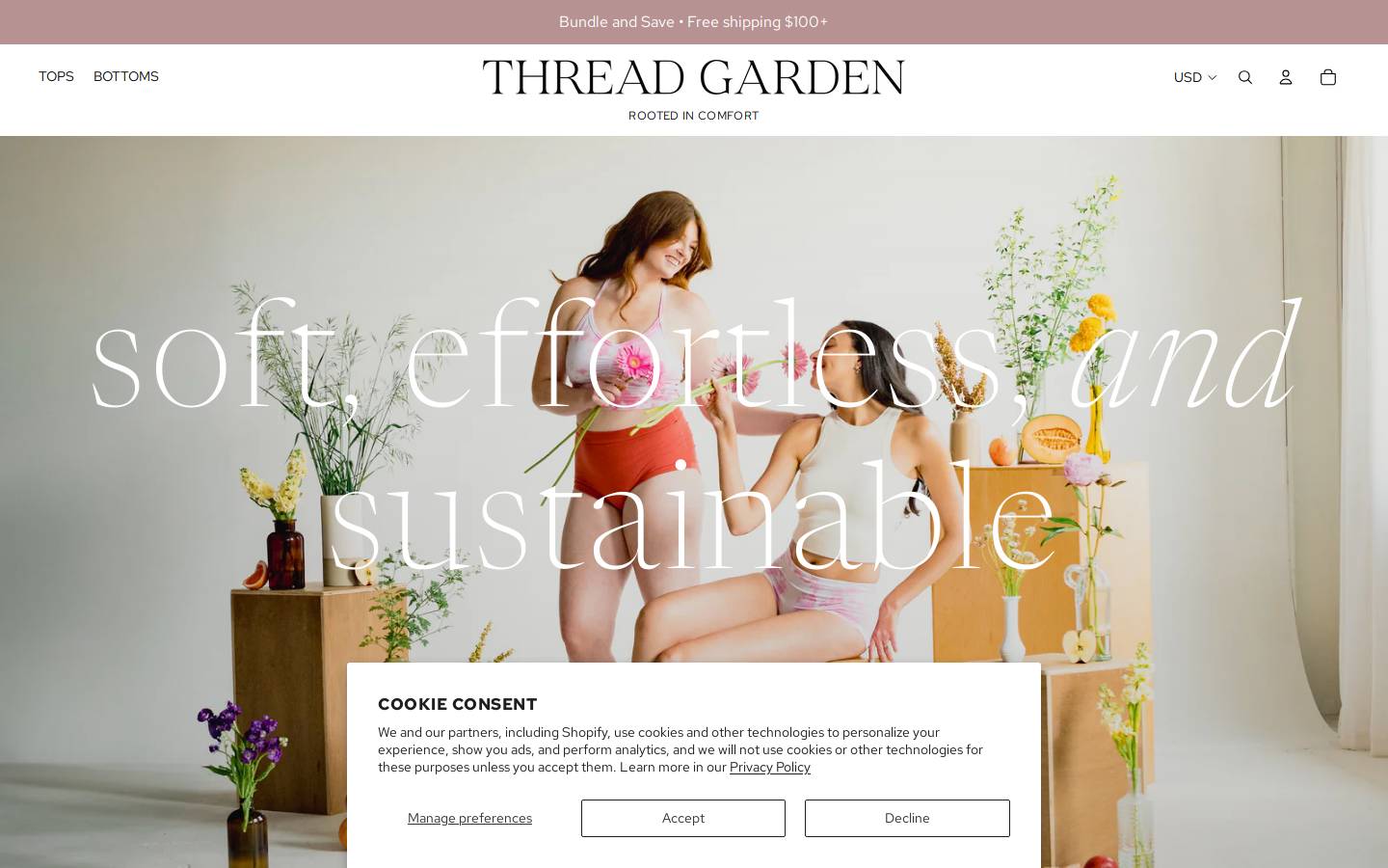 shopthreadgarden.com homepage screenshot