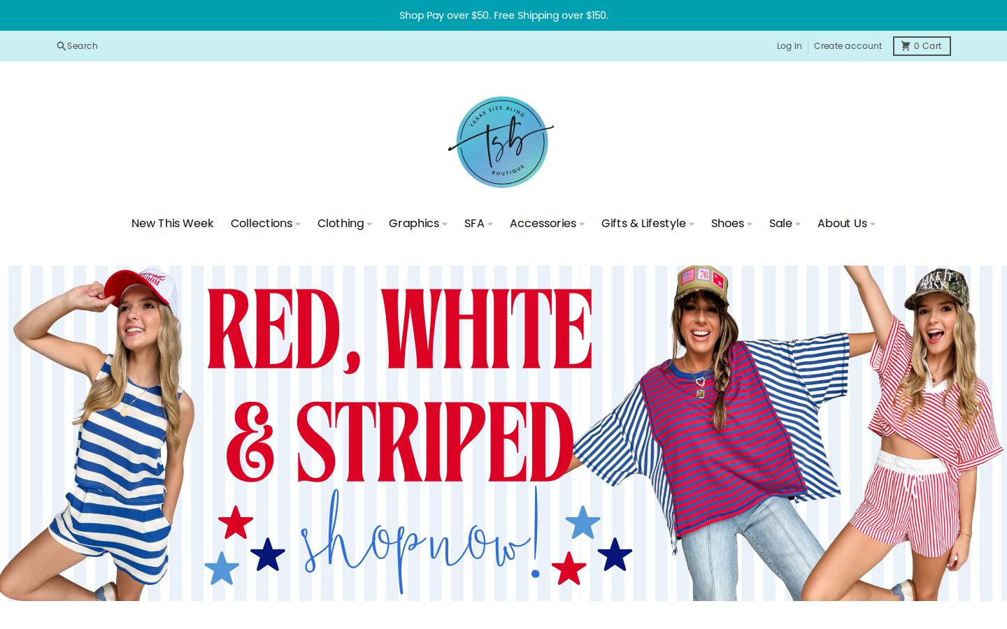 shoptsbnac.com homepage screenshot