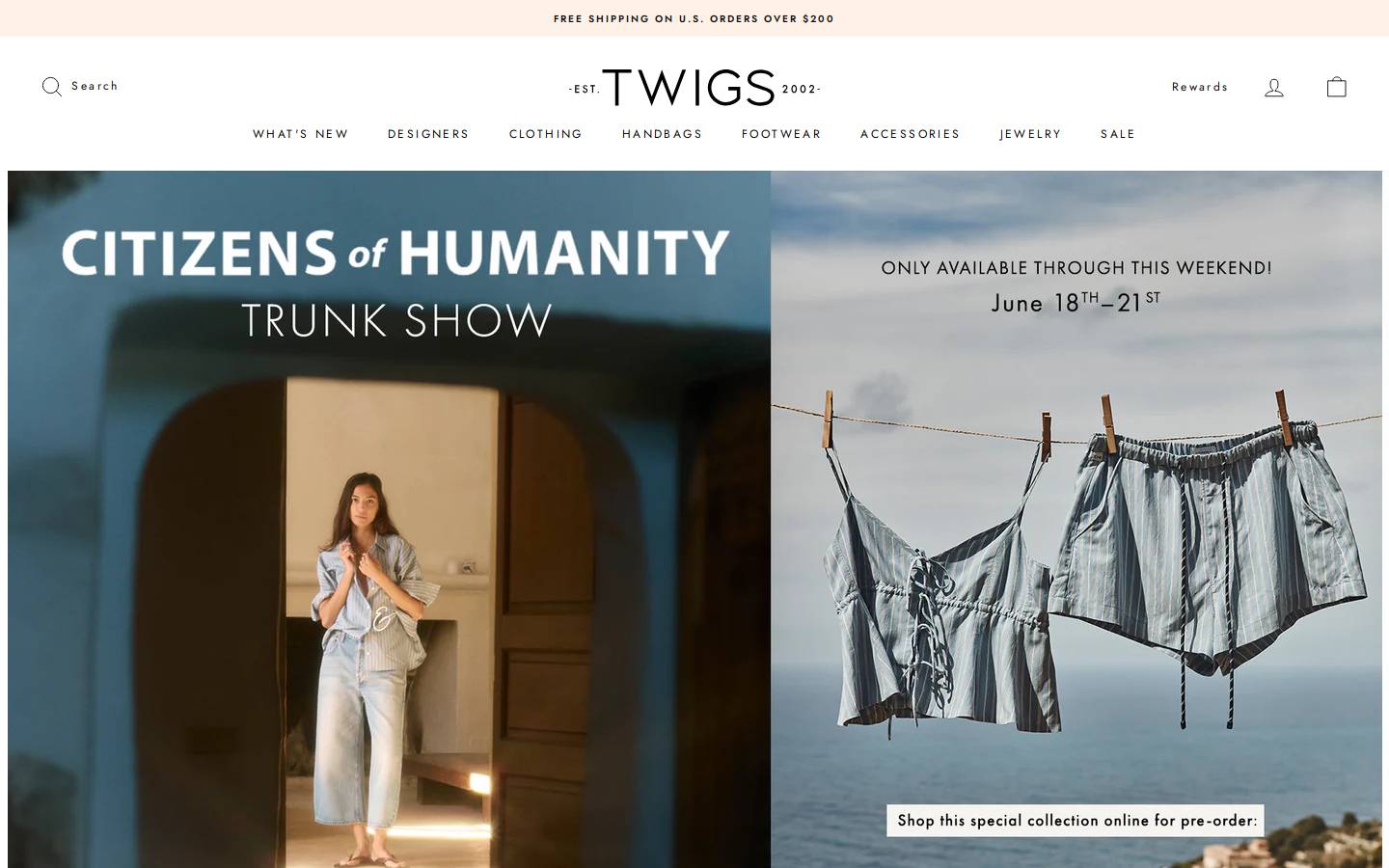shoptwigs.com homepage screenshot