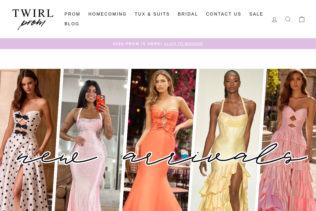 shoptwirl.com homepage screenshot