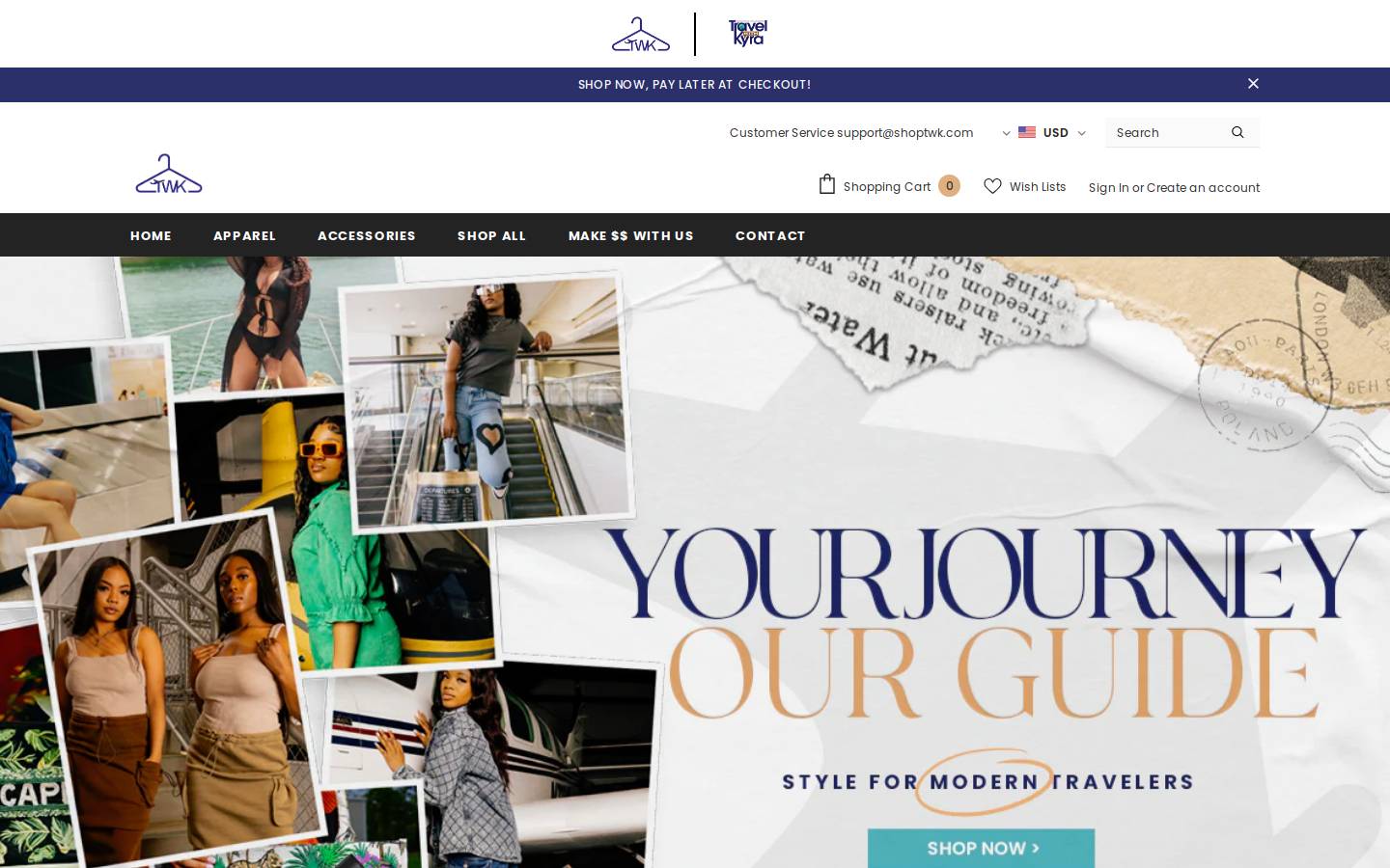 shoptwk.com homepage screenshot