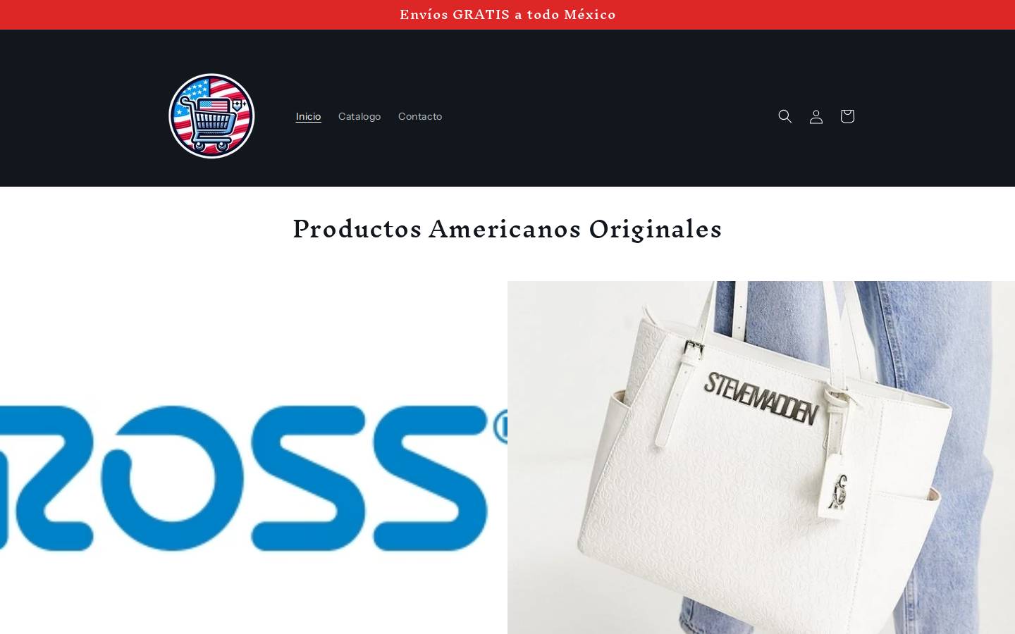 shopusamx.com homepage screenshot
