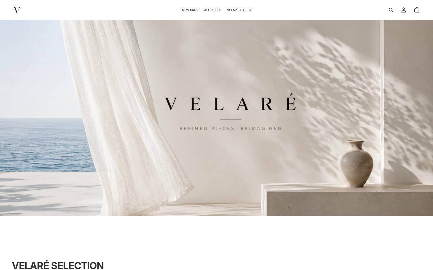 shopvelare.com homepage screenshot