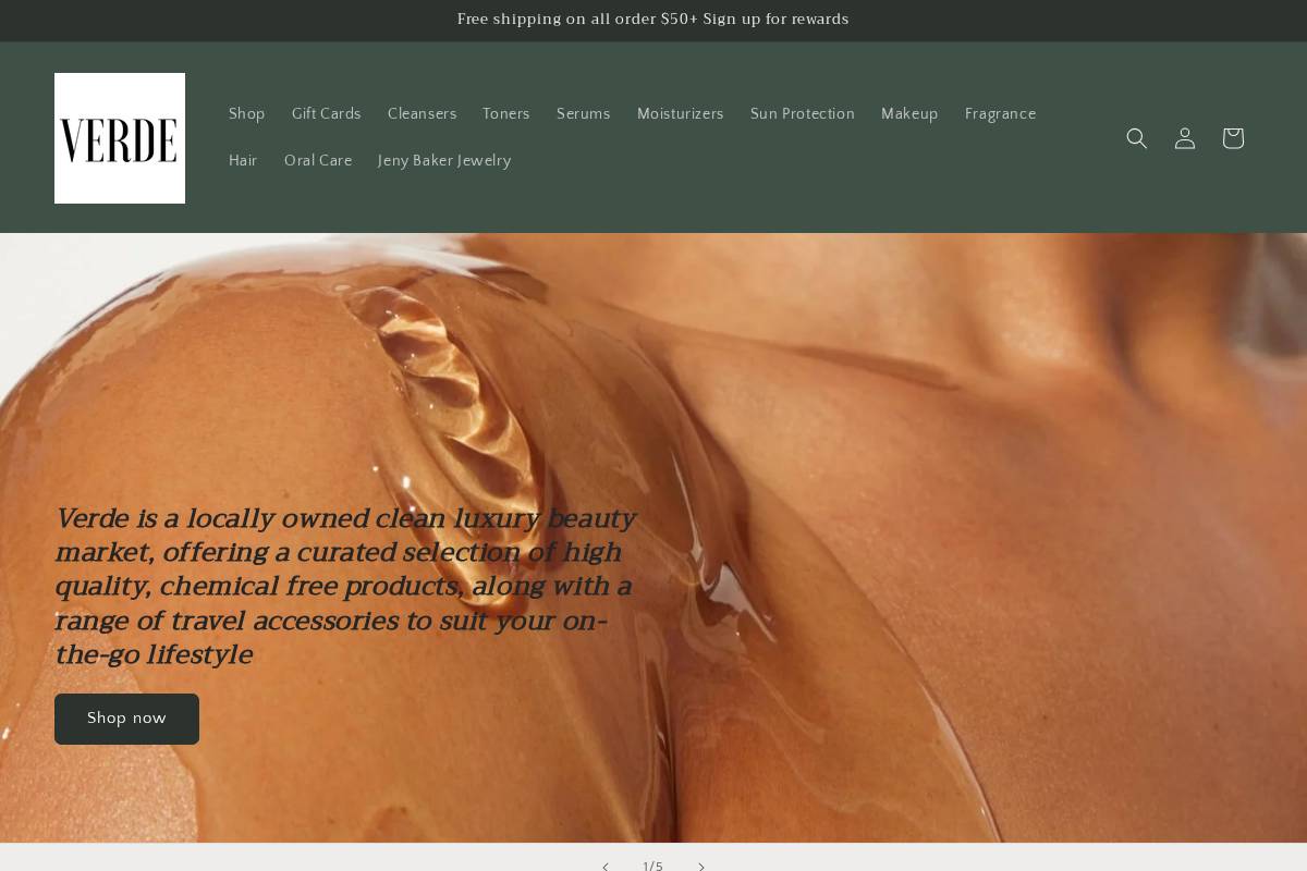 shopverdemarket.com homepage screenshot