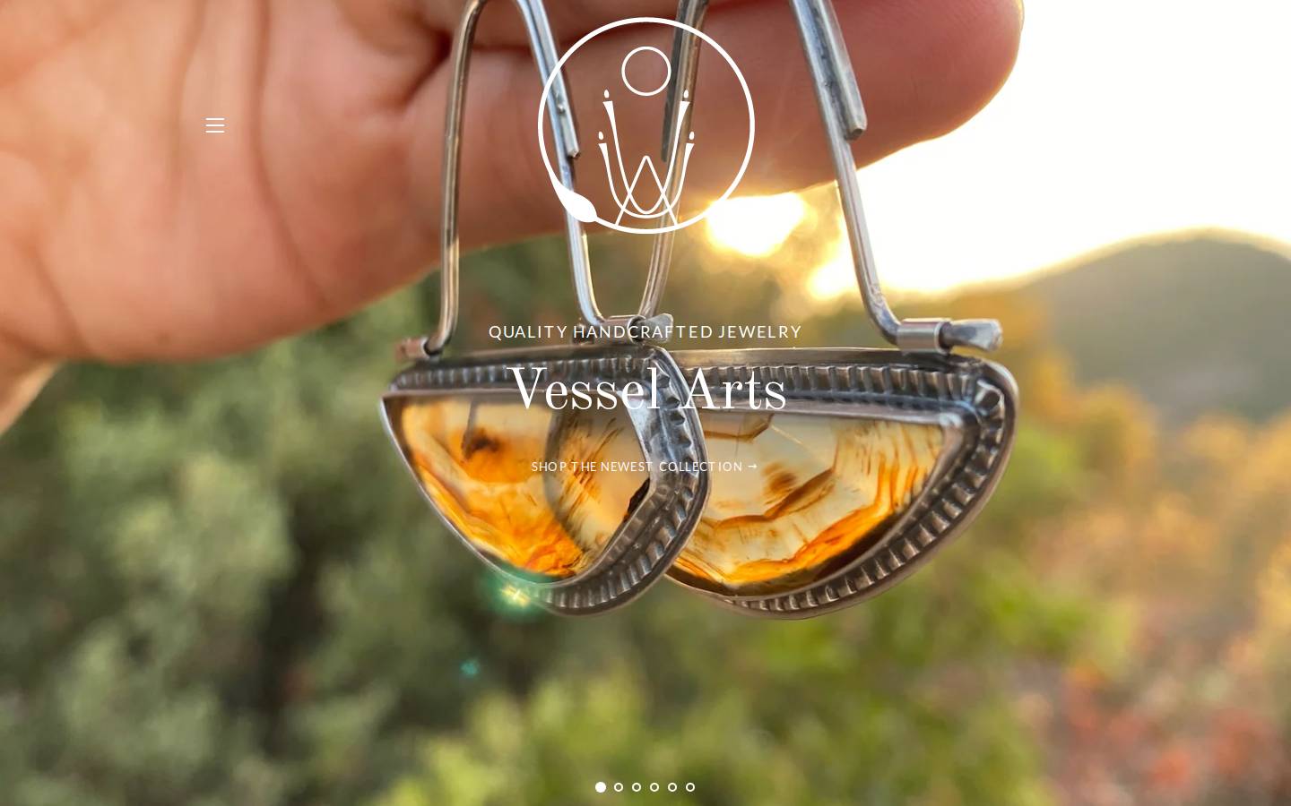 shopvesselarts.com homepage screenshot