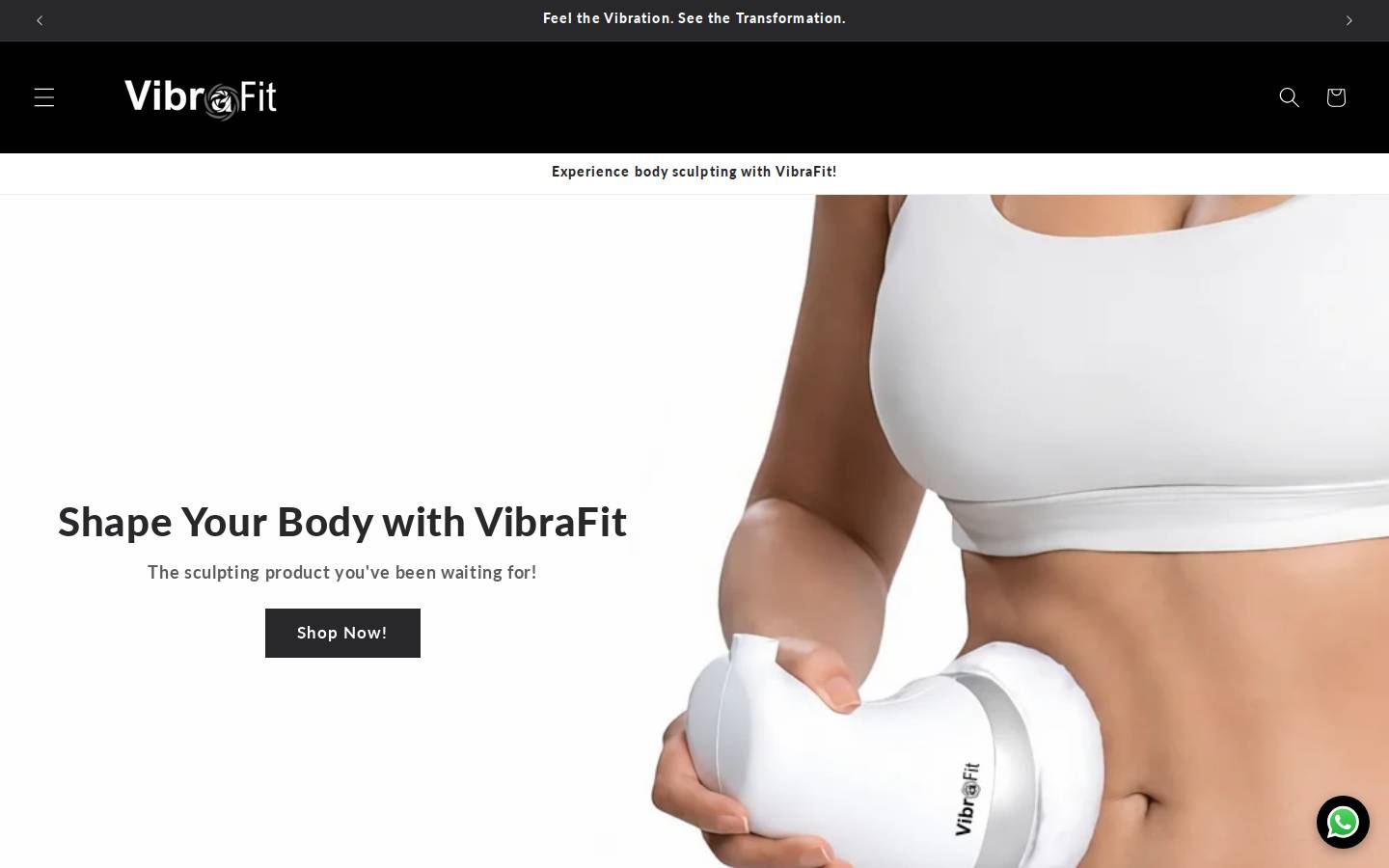 shopvibrafit.com homepage screenshot