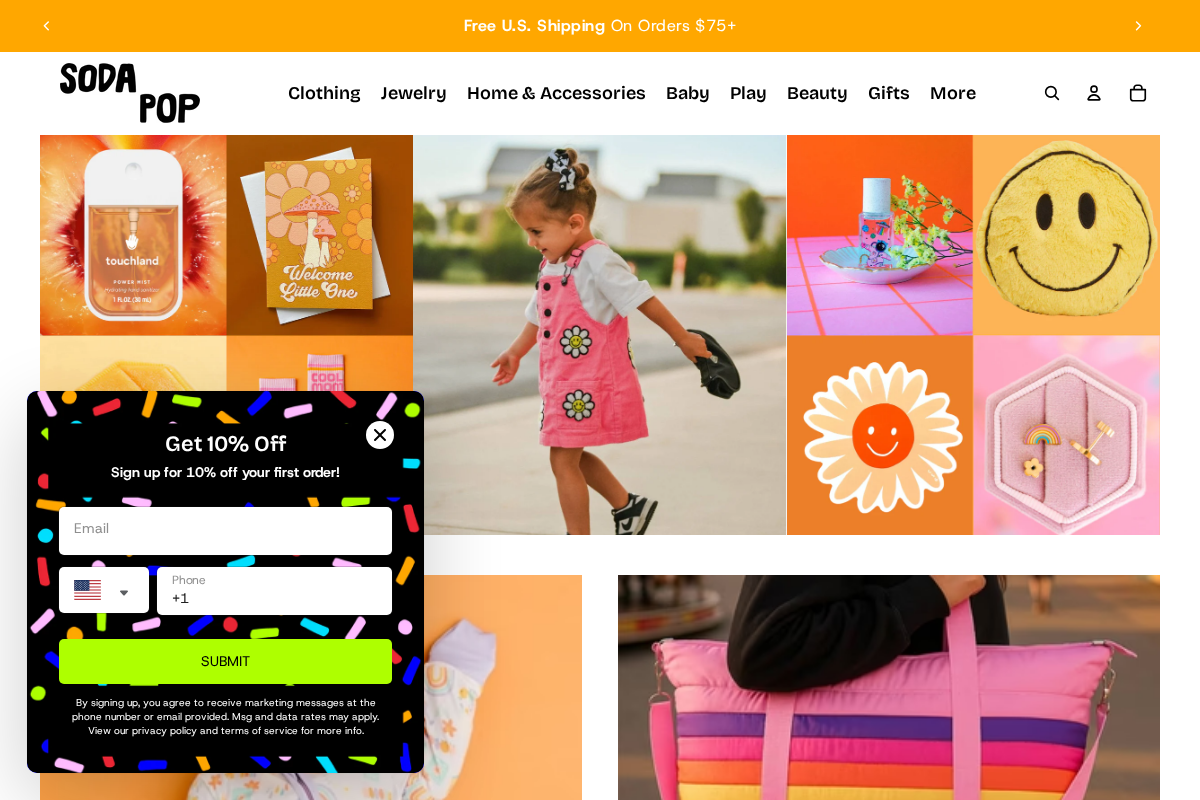 Soda Pop homepage screenshot