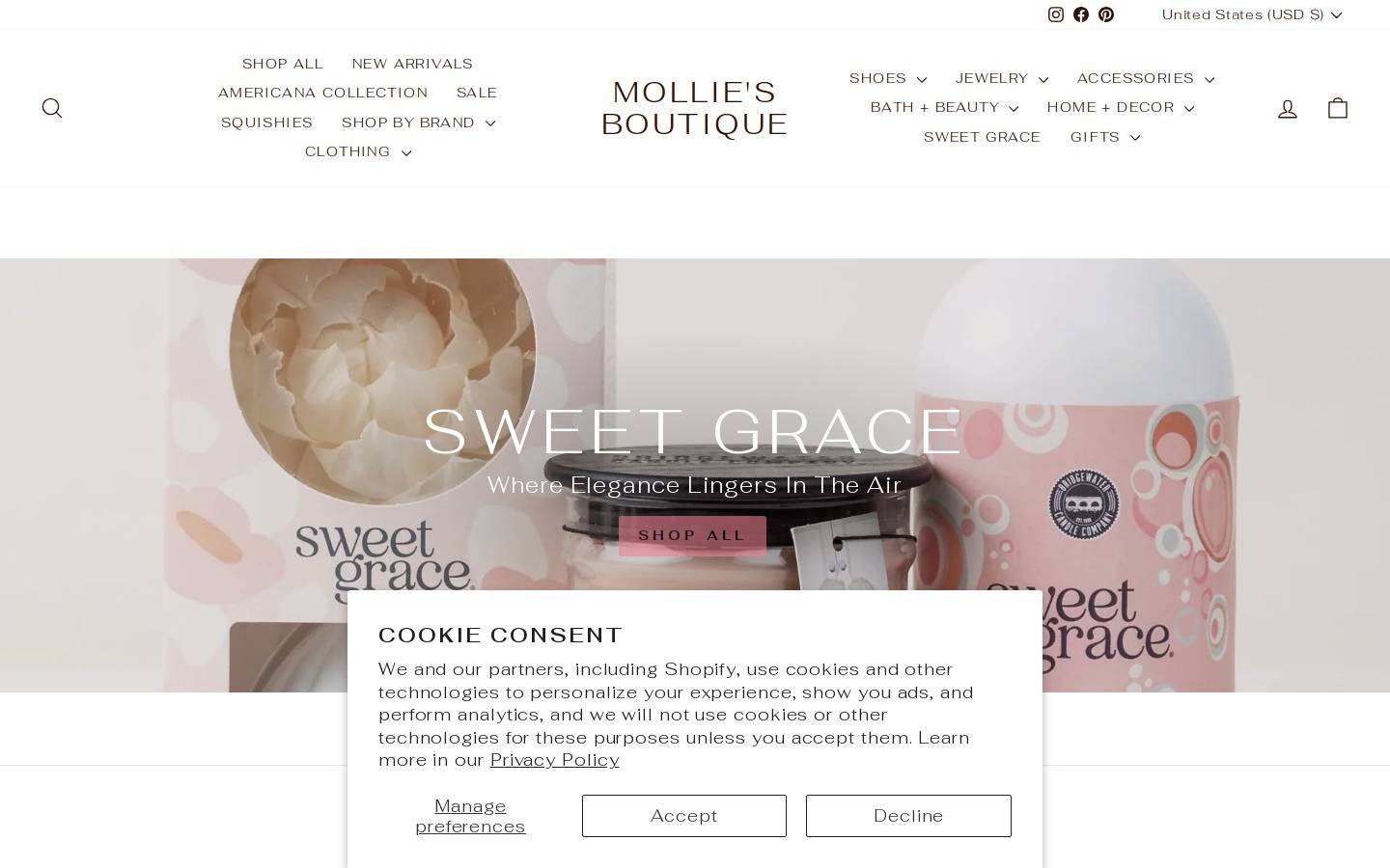 shopvineonmain.com homepage screenshot