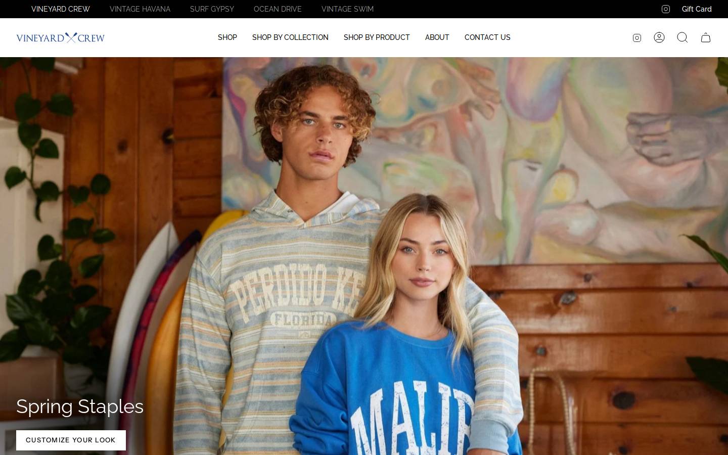 shopvineyardcrew.com homepage screenshot
