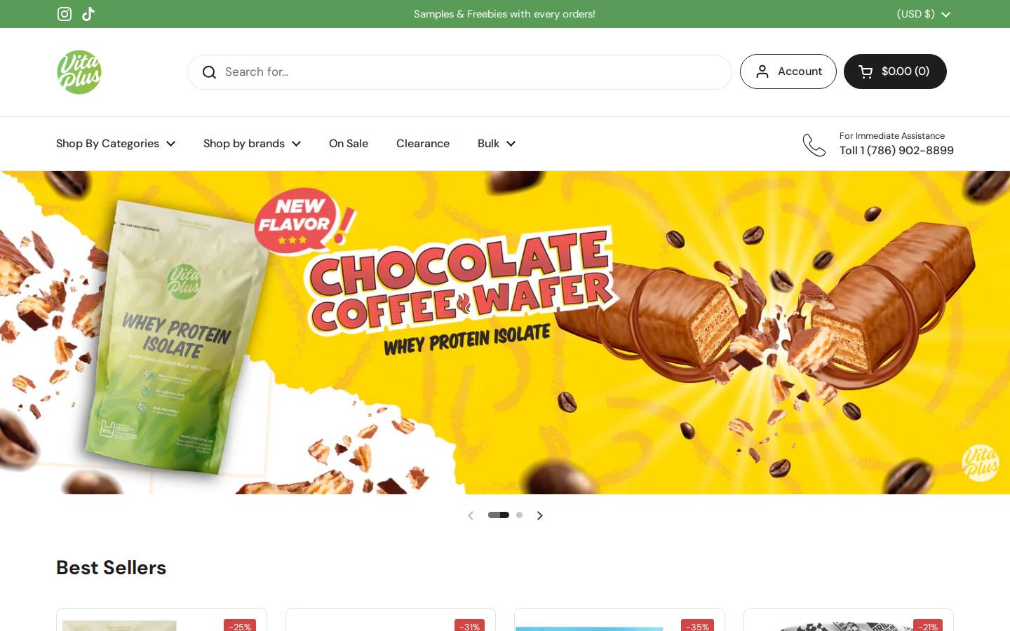 shopvitaplus.com homepage screenshot