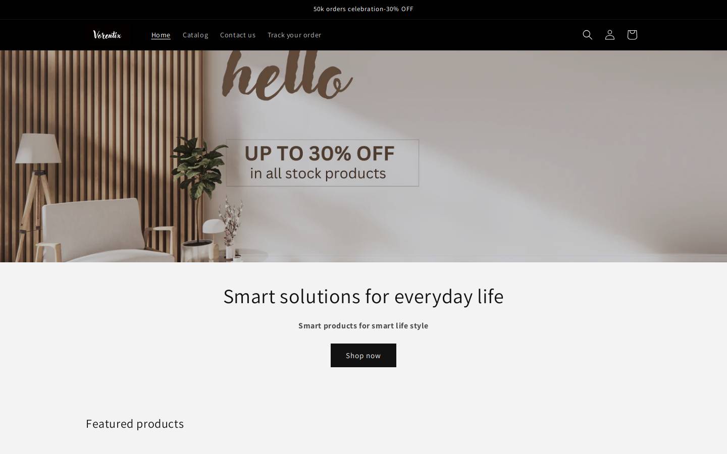 shopvorentix.com homepage screenshot
