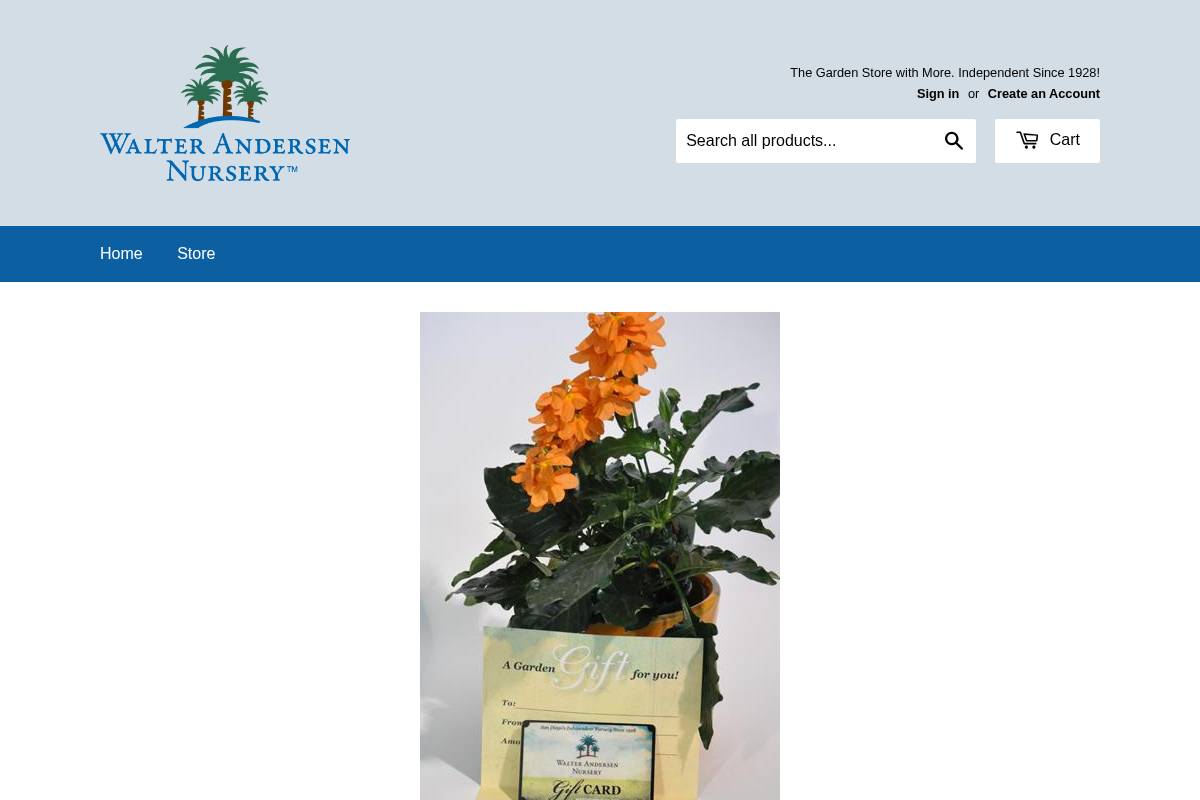 shopwalterandersen.com homepage screenshot