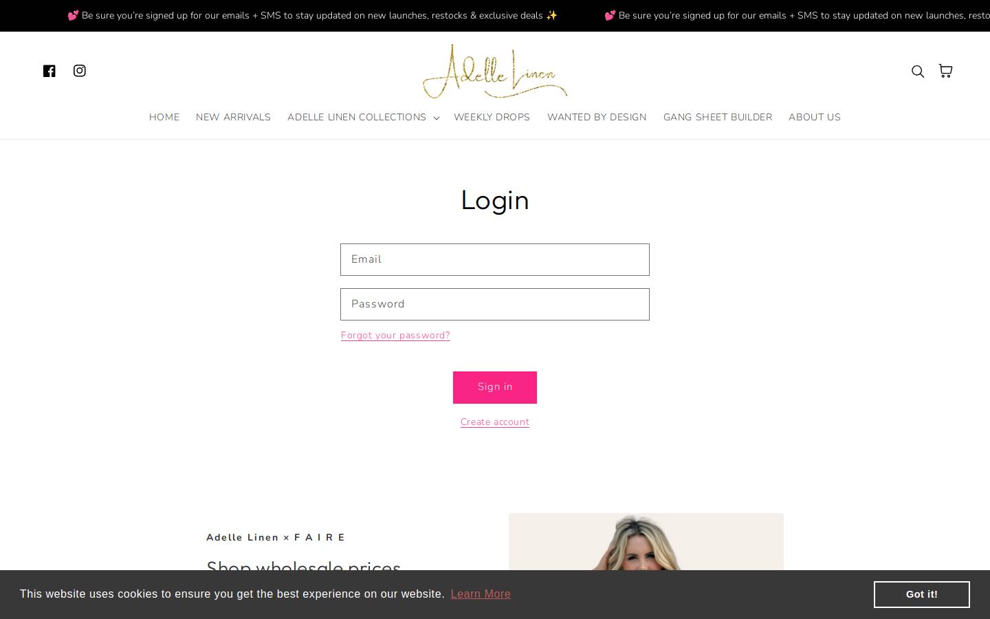 shopwantedbydesign.com homepage screenshot
