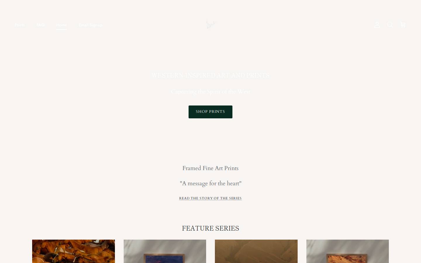 shopwhitestag.studio homepage screenshot