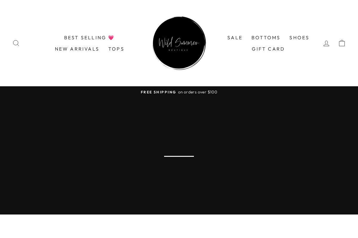 Wild Summer Boutique homepage screenshot